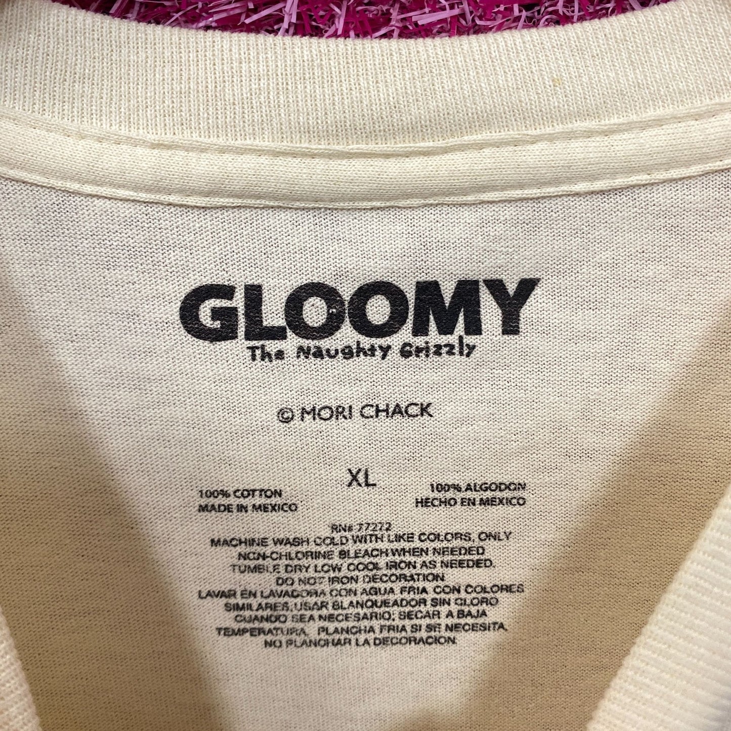 Gloomy Bear The Naughty Grizzly Skeleton Gloomy Bones T-Shirt Size XL