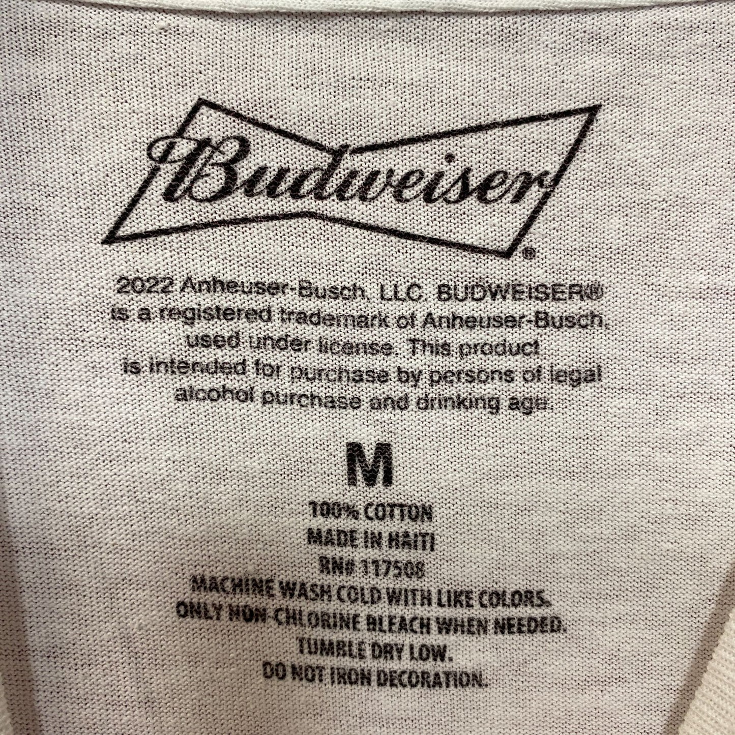 Budweiser King Of Beer Motorcycle Promo T-Shirt Medium