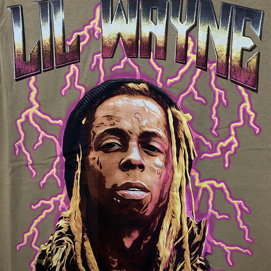 Reason Lil Wayne A Milli Lightning Brown T-Shirt Small
