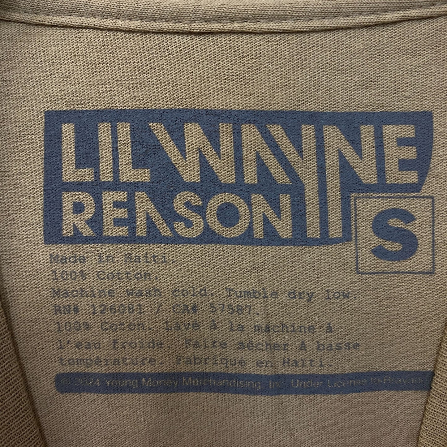 Reason Lil Wayne A Milli Lightning Brown T-Shirt Small