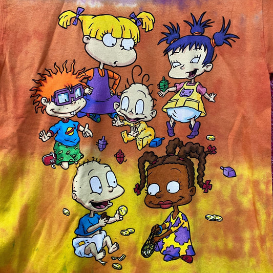 Nickelodeon Rugrats Animates Series Tie Dye T-Shirt Small