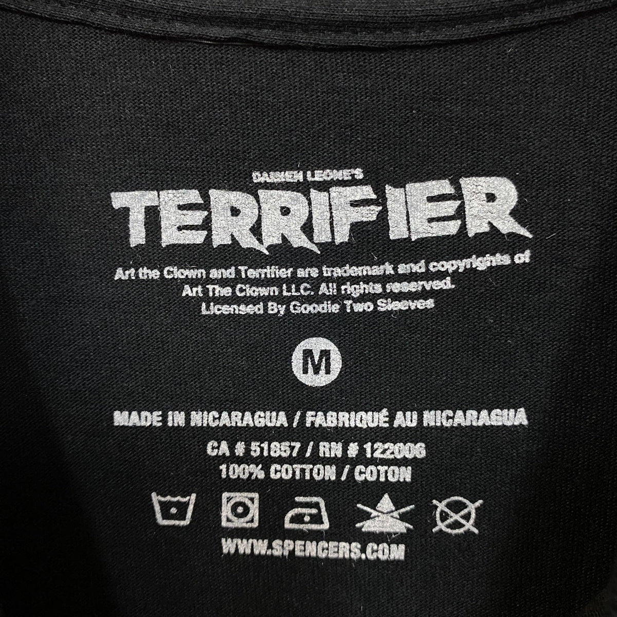 Terrifier "Eyes of Horror" Art The Clown Horror Graphic T-Shirt Medium