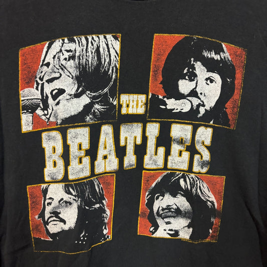 The Beatles Let It Be Album Art Distressed Rock Band Tee M