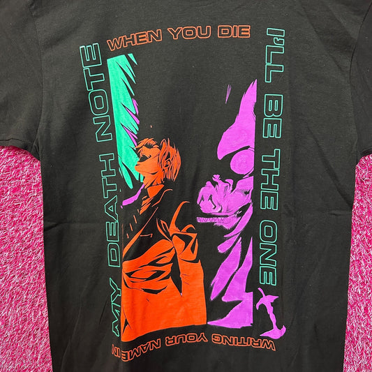 Death Note Write Your Name Light Yagami & Ryuk Women’s Tee L