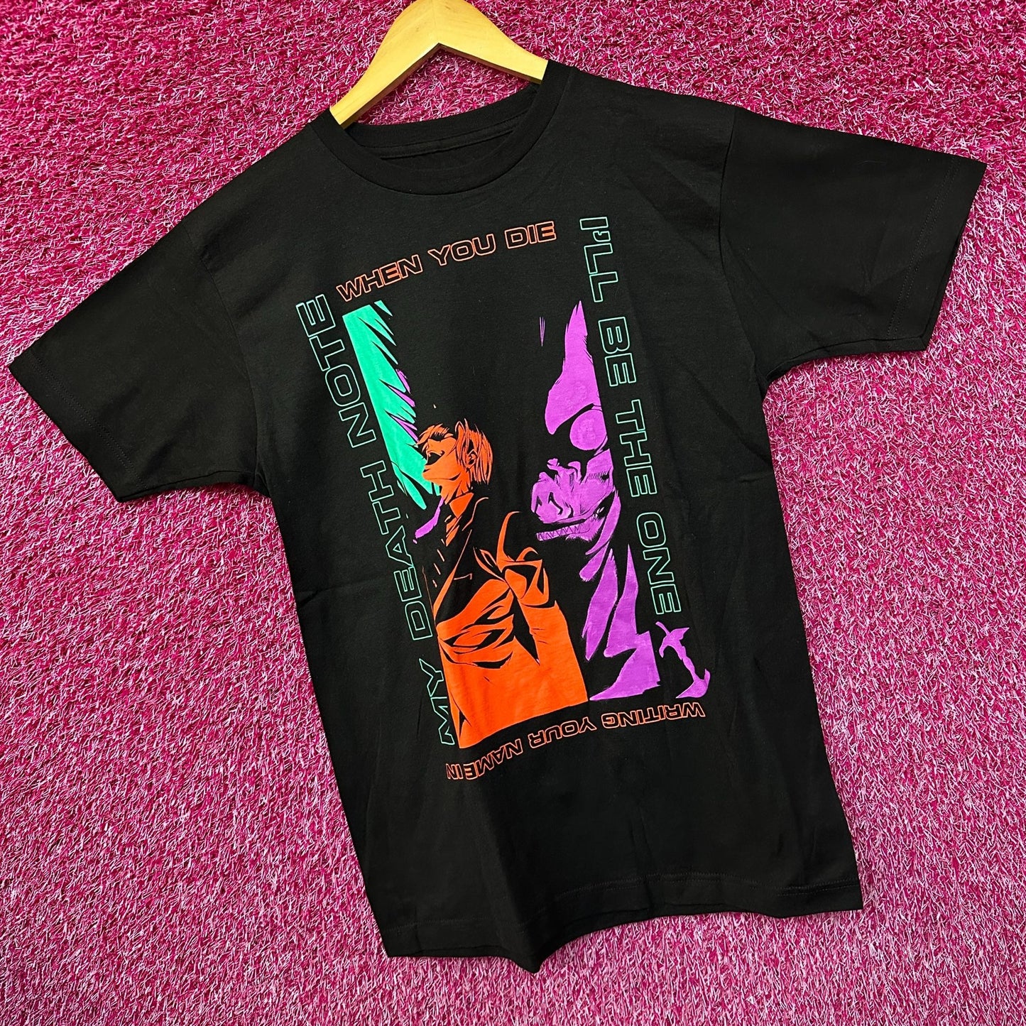 Death Note Write Your Name Light Yagami & Ryuk Women’s Tee L