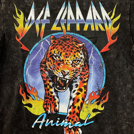 Def Leppard Hysteria Album Animal Graphic Heavy Metal Band T-Shirt Small