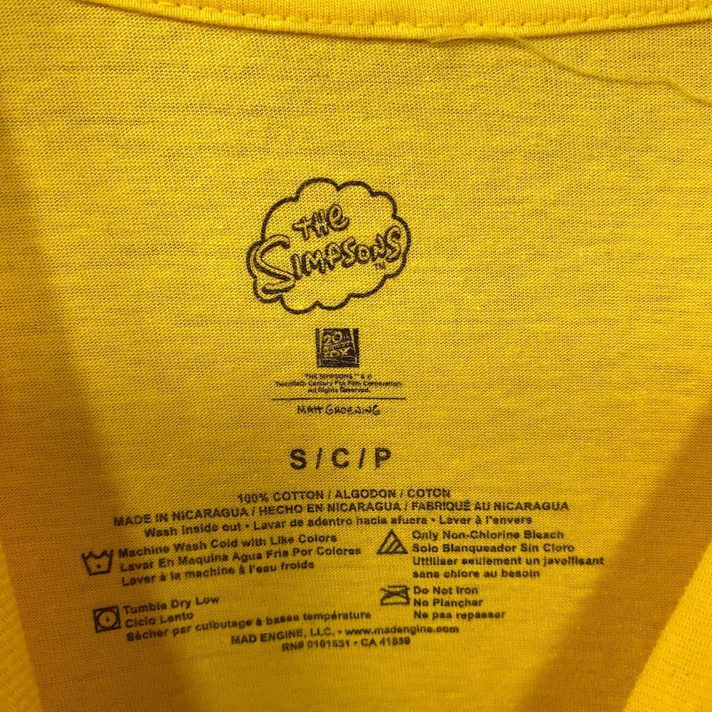 The Simpsons Simpson Family Portrait T-Shirt Small