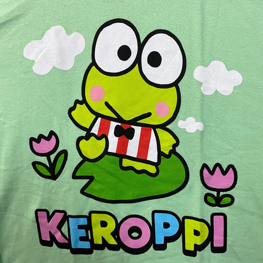 Keroppi Sunny Spring Day by Sanrio Kawaii T-Shirt XL