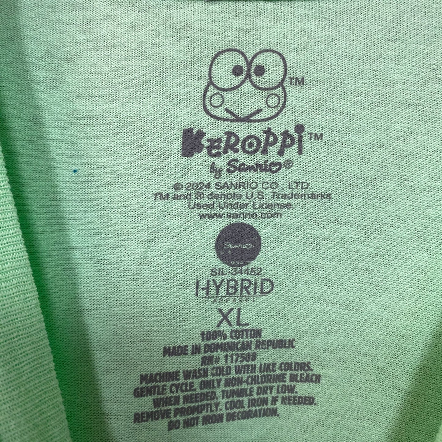 Keroppi Sunny Spring Day by Sanrio Kawaii T-Shirt XL