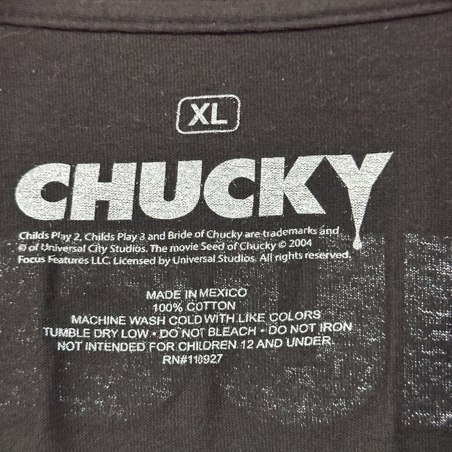 Chucky Killer Cut Childs Play Horror Franchise Crop Top XL