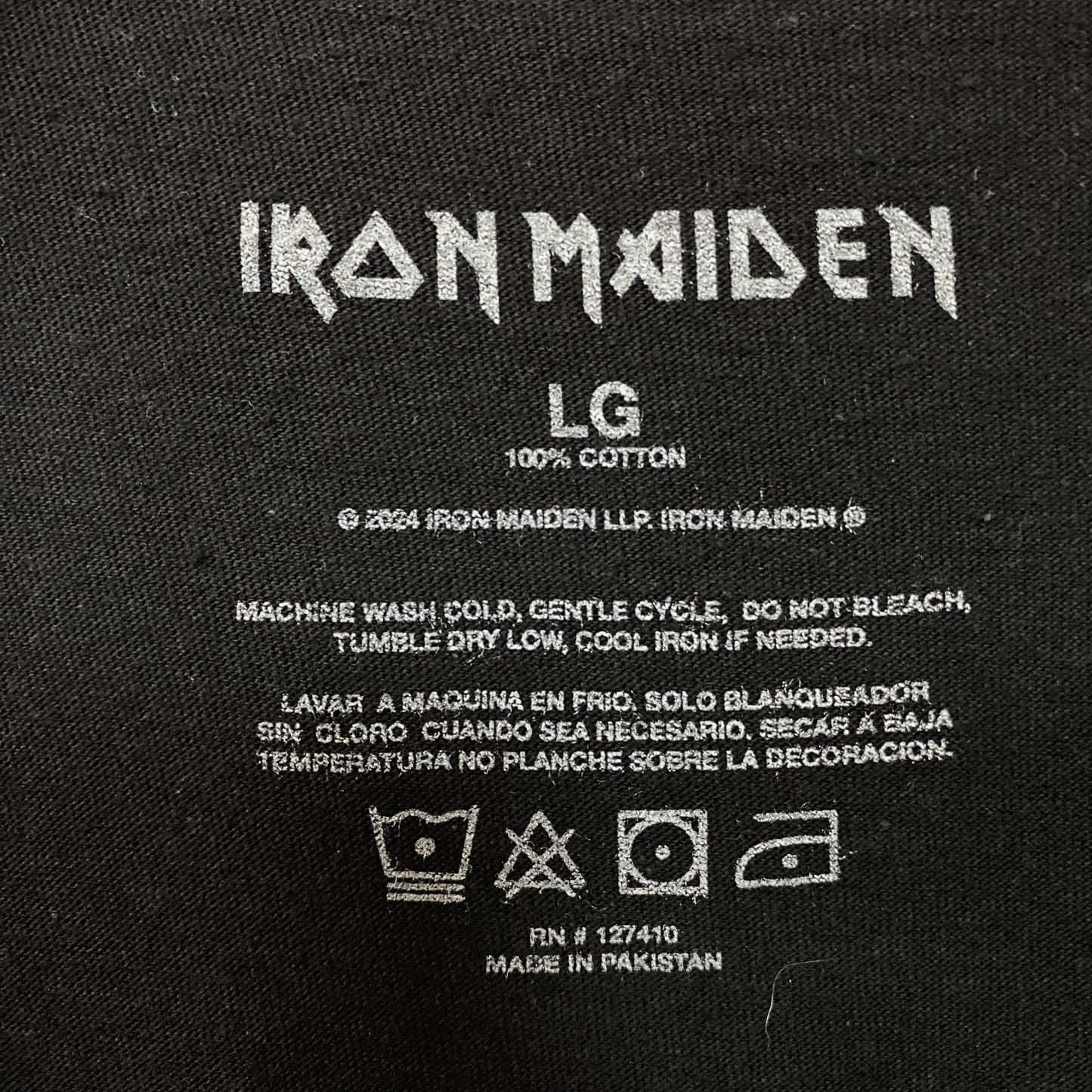 Iron Maiden The Future Past Tour '23 Circle Art T-Shirt Large