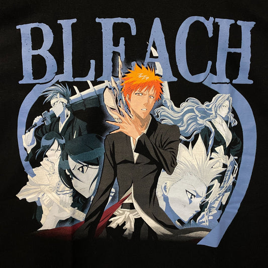Bleach Ichigo Kurosaki Bankai and Hollow Mask Anime Graphic Design T-Shirt M