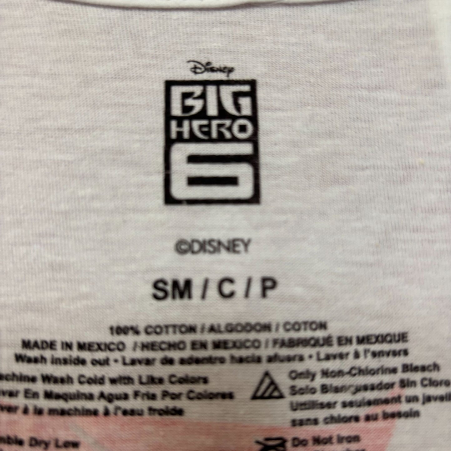 Disney Big Hero 6 Graphic Design Long Sleeve T-Shirt SM