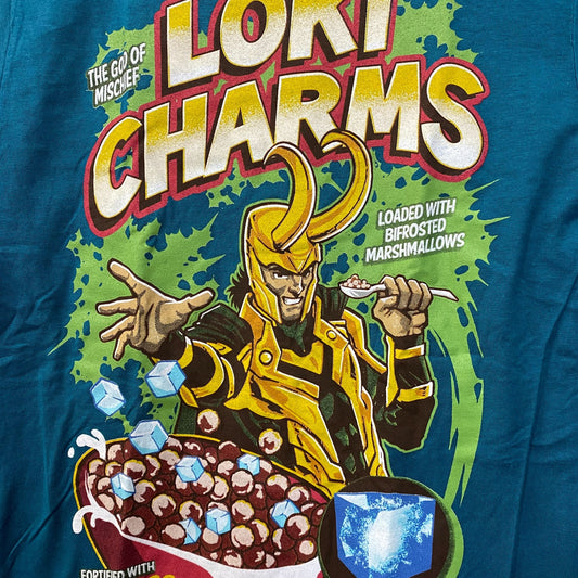 Marvel God of Mischief Loki Charms T-Shirt Extra Small