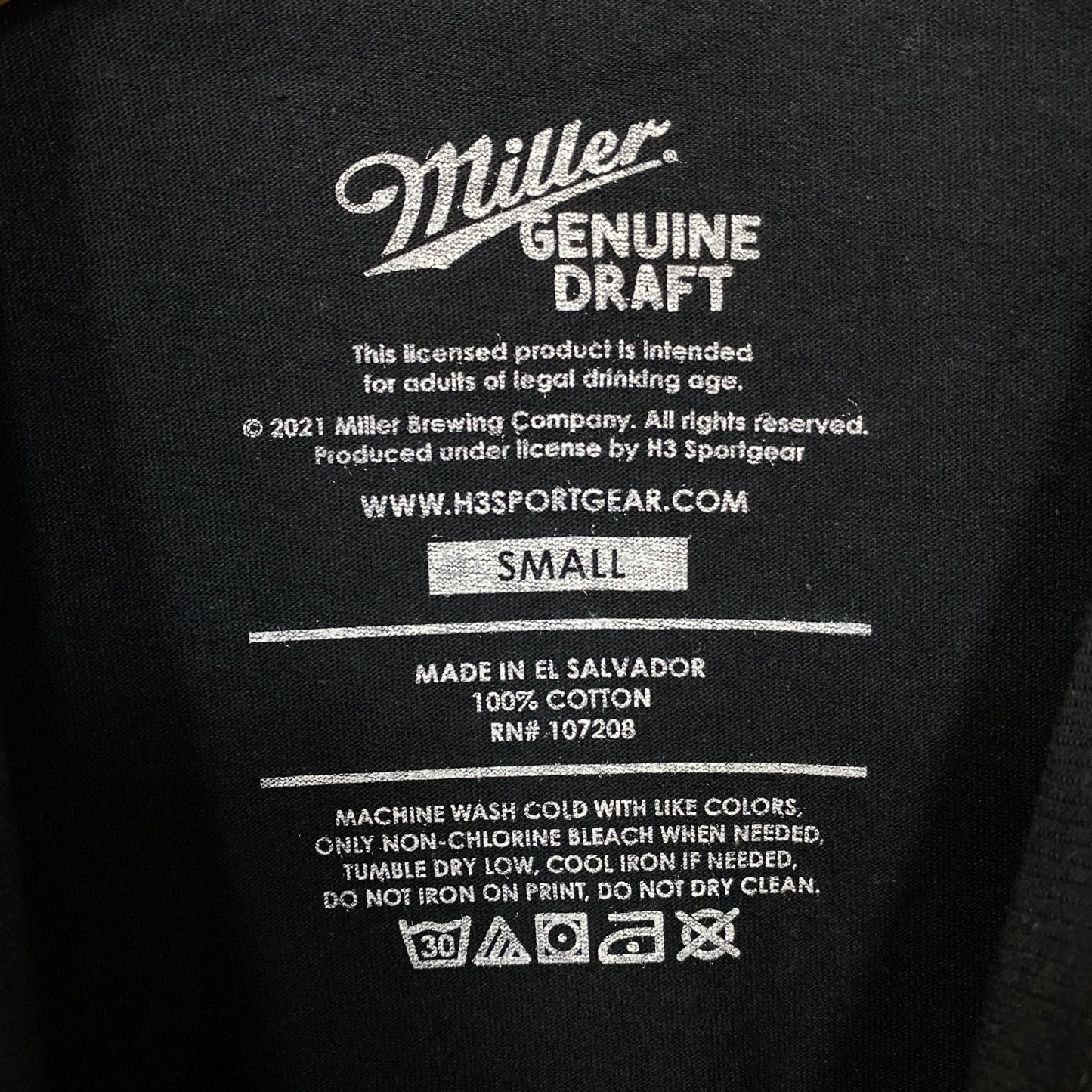 Miller High Life Miller Genuine Draft Beer Logo T-Shirt Small