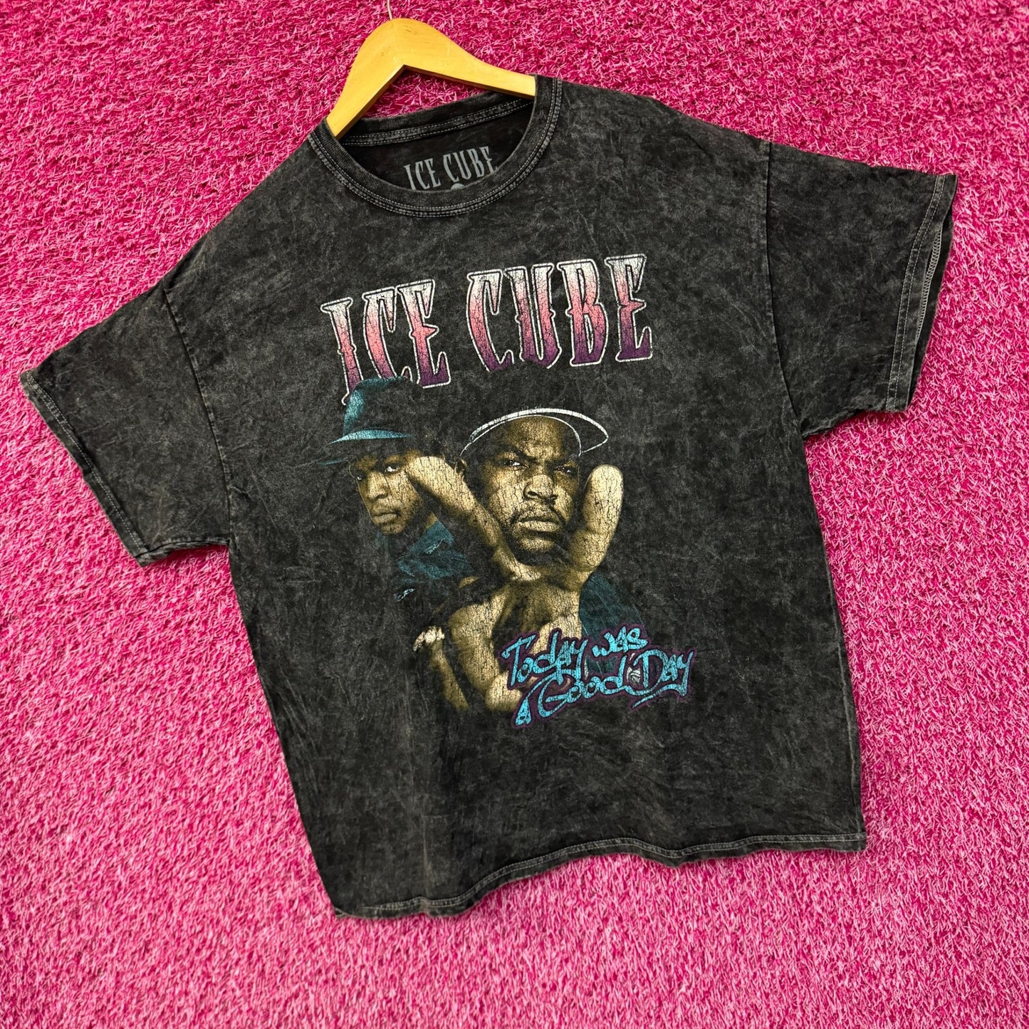 Ice Cube Today Was a Good Day Mineral Wash Tshirt Size XL