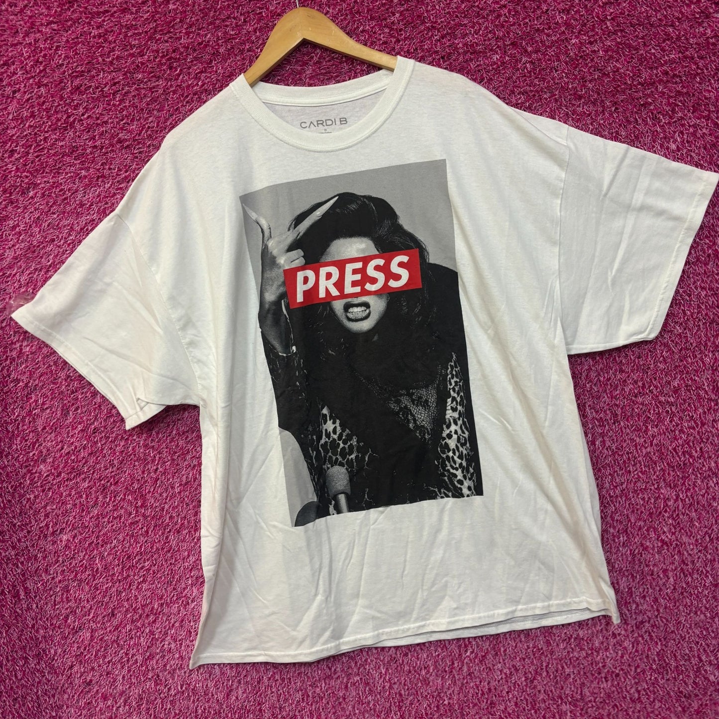 Cardi B Press rap Tshirt size 3XL