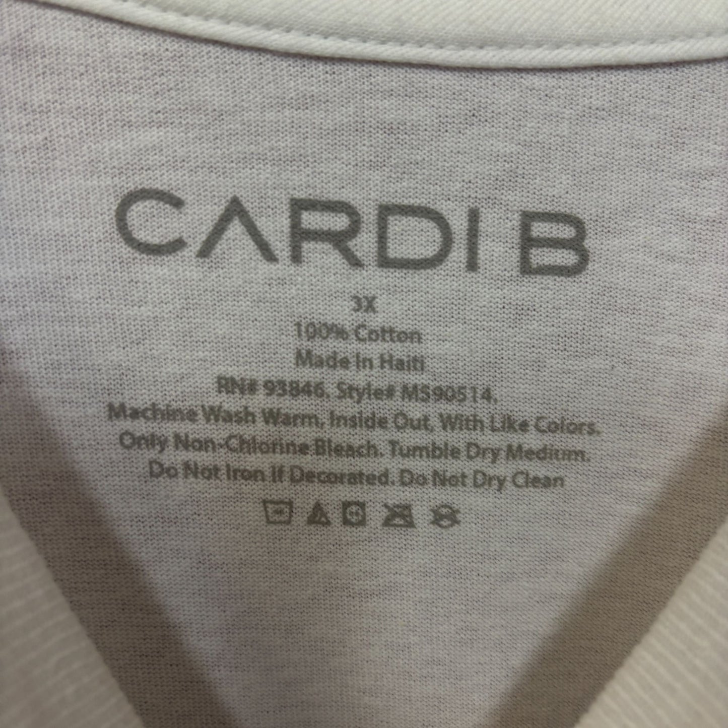 Cardi B Press rap Tshirt size 3XL