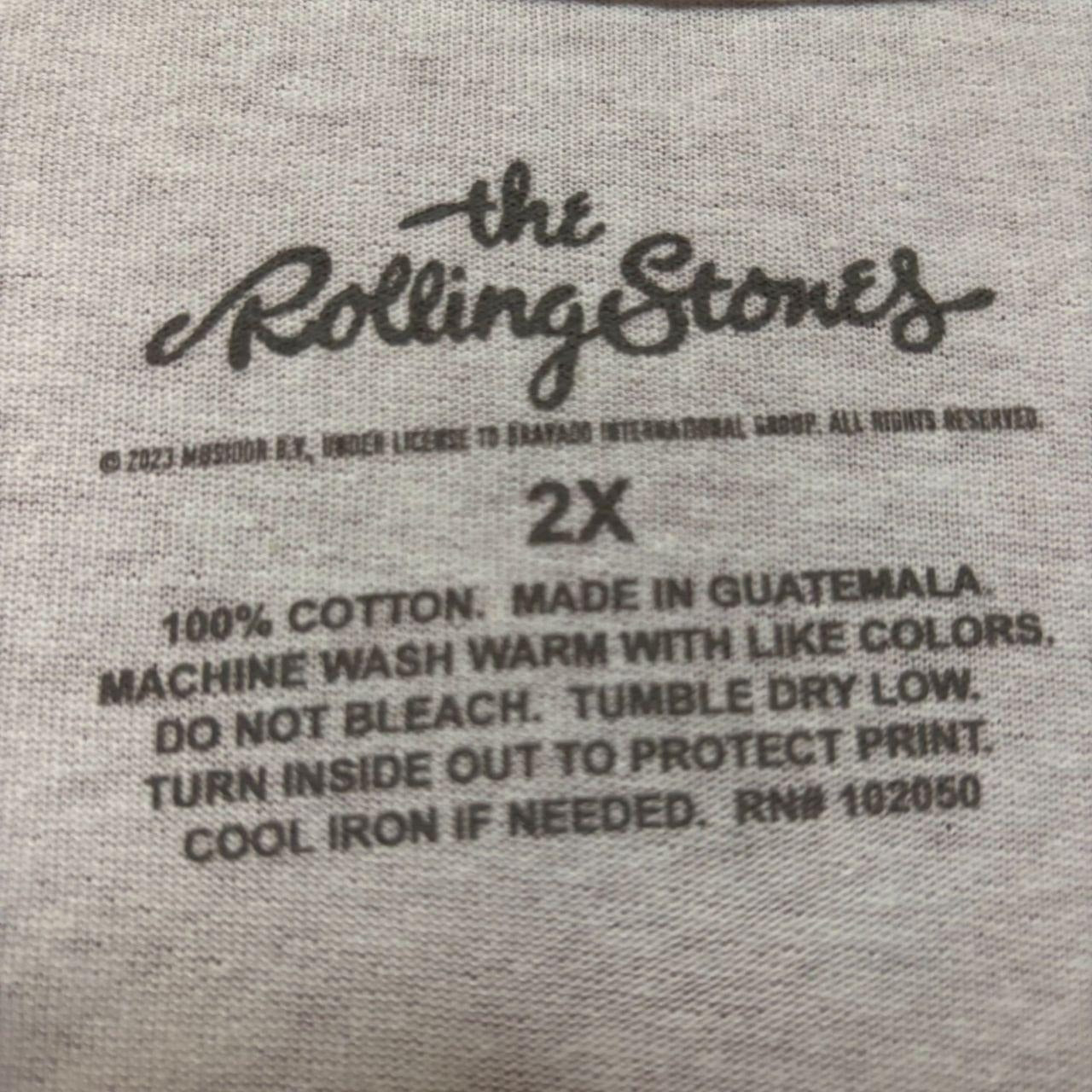 The Rolling Stones Pink Hot Lips Rock Band T-shirt 2XL