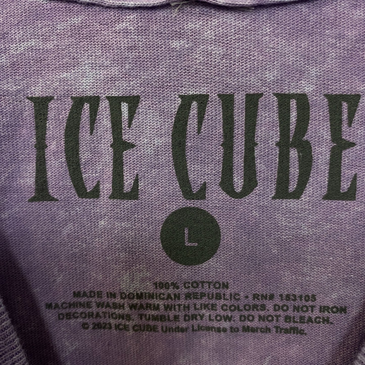 Ice Cube It Was A Good Day Lavender Graphic T-Shirt Large