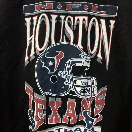 Junk Food Clothing NFL Houston Texans Helmet Logo Crewneck Sweatshirt XS