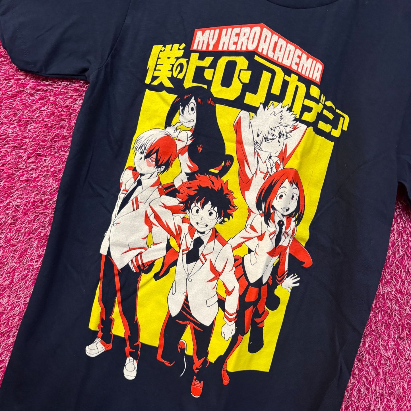 My Hero Academia Izuku Midoriya and Friends Anime T-Shirt Small