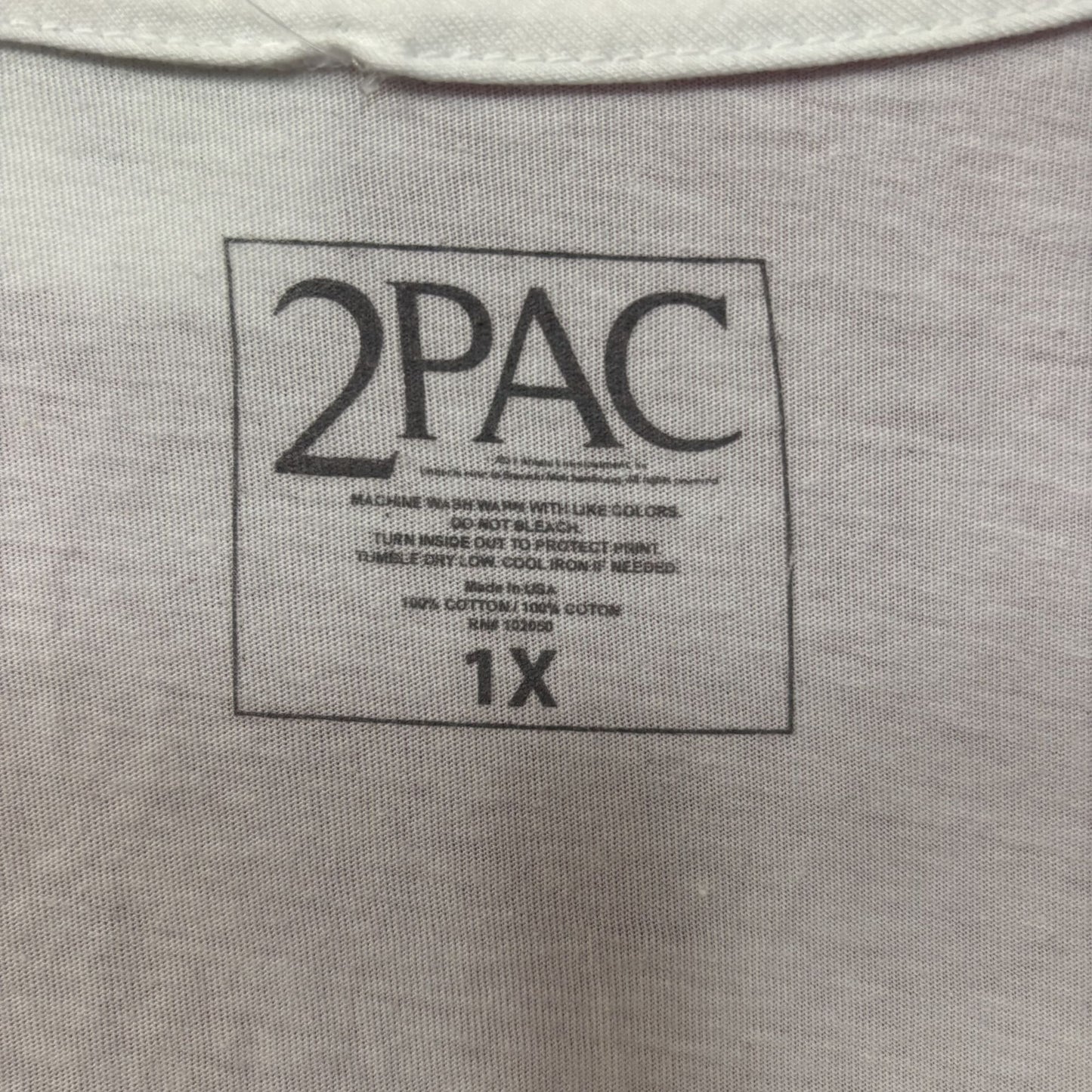 2pac Only god Can Judge Me Neon Pink Cross Rap Crop-top White XL