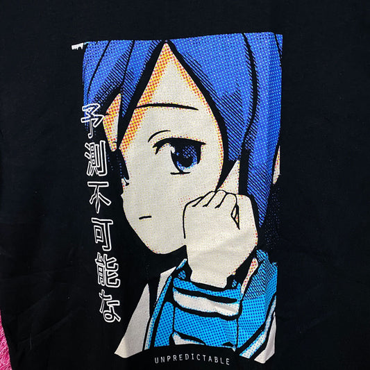 Creative Unpredictable Anime Girl Tshirt size medium