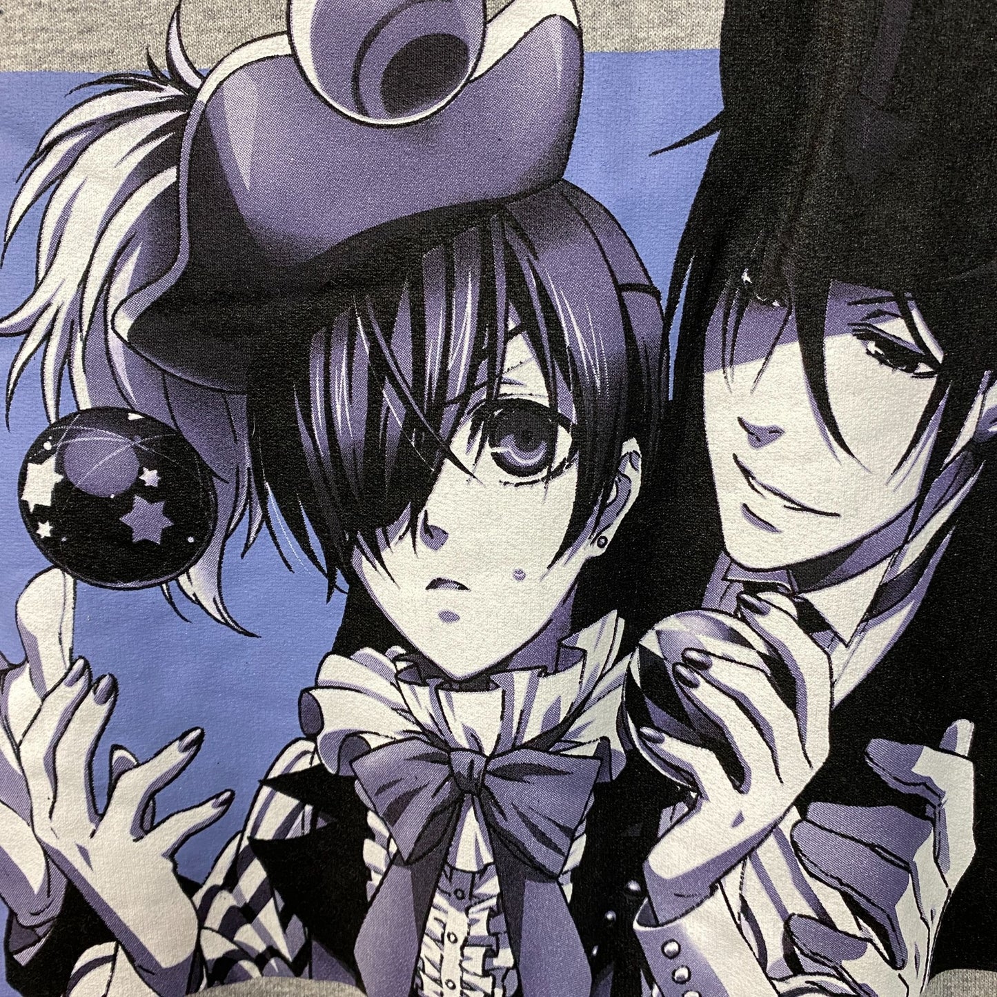 Black Butler Ciel and Sebastian Hoodie size XL