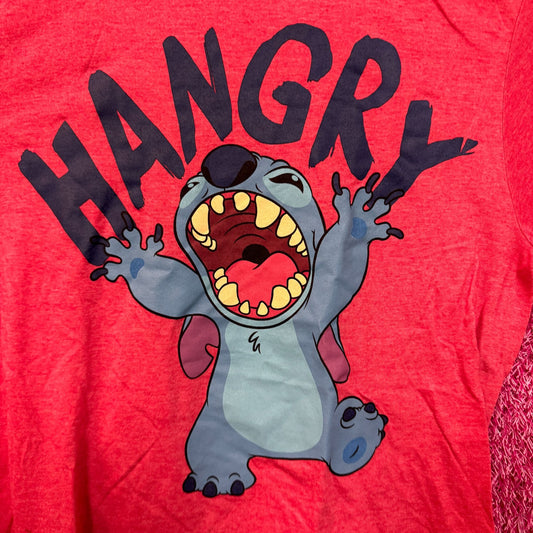 Stitch Hangry Disney Animated Movie Lilo & Stitch Tee M