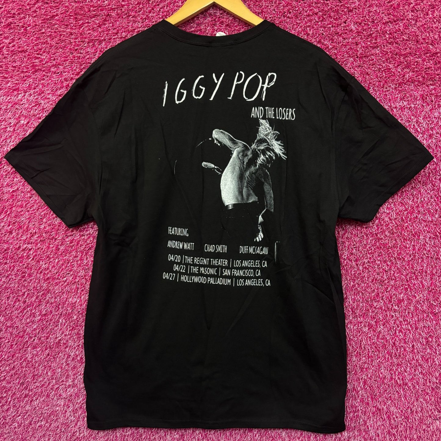 Zoltron Iggy Pop and The Losers 2023 Tour T-Shirt Extra Large Ceremony of Roses