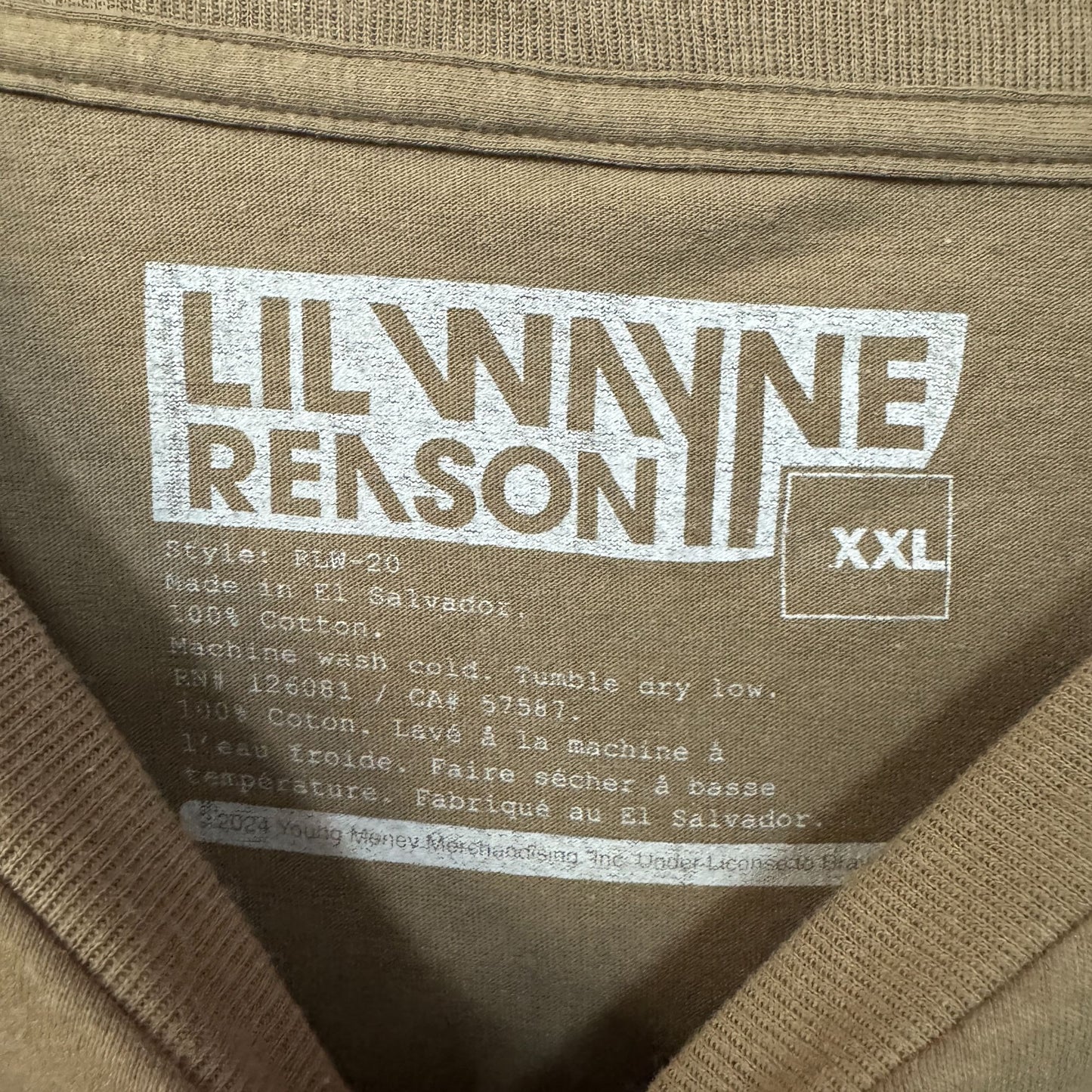 Reason x Young Money Lil Wayne Tha Carter Album Rap Tee XXL
