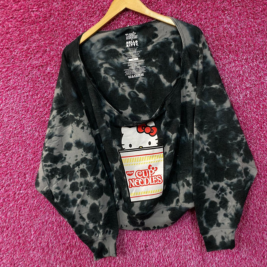 Hello Kitty X Nissin Cup noodles tiedye Crop Top size 3XL