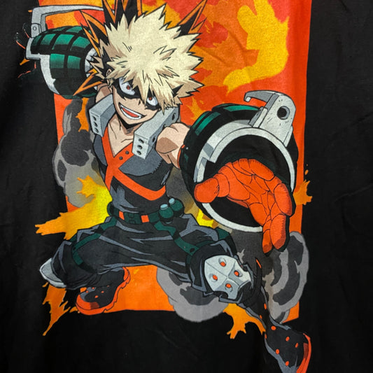 My Hero Academia/ Boku No Hero Academia Katsuki Bakugo Long Sleeve Anime T-Shirt Small