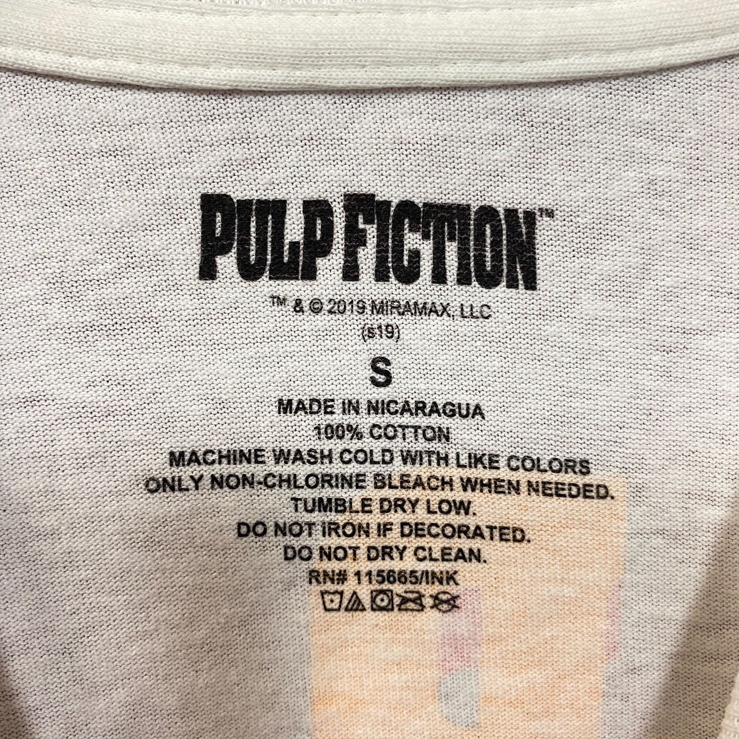 Pulp Fiction Mia Wallace and Vincent Vega T-Shirt Small