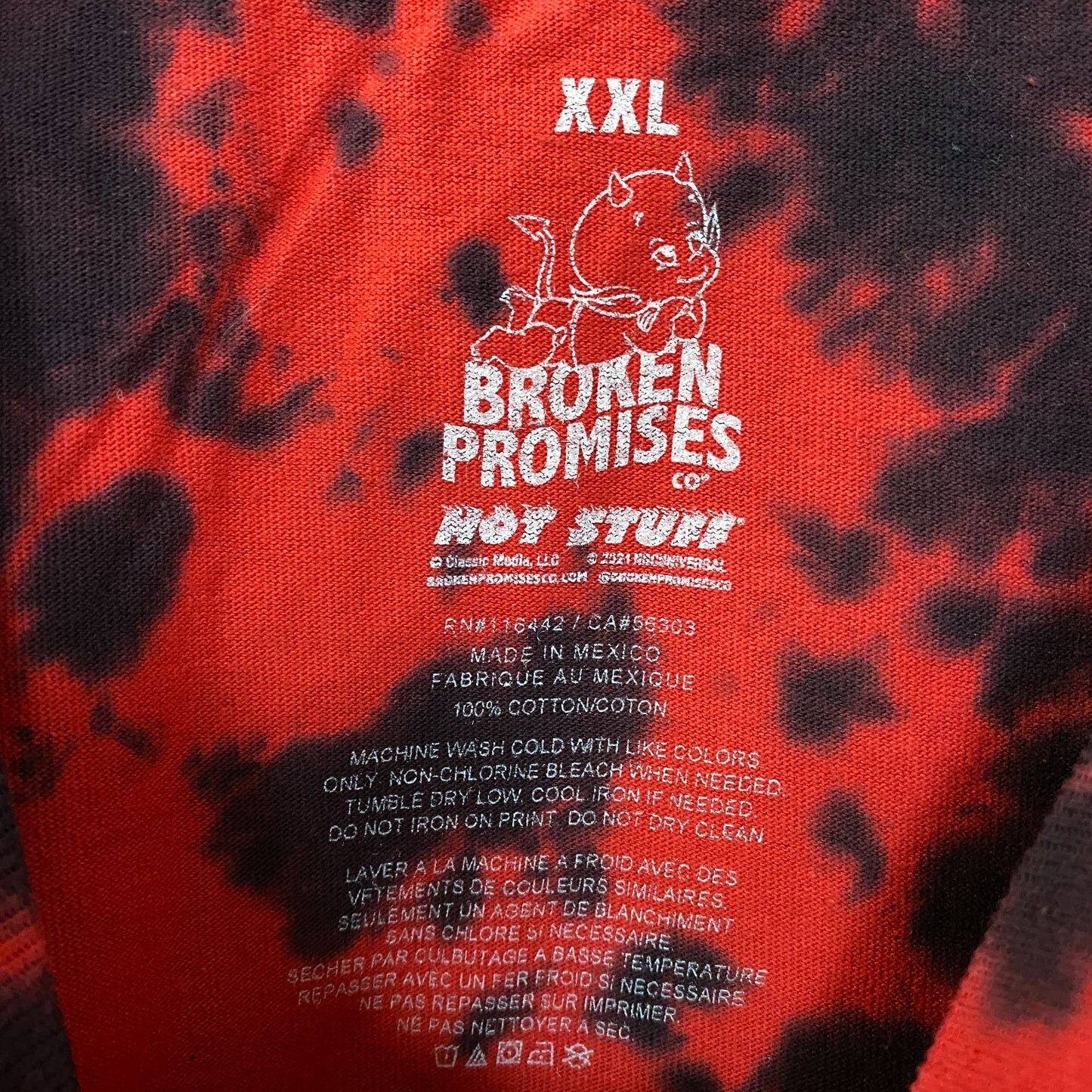 Broken Promises x Hot Stuff Little Devil Tie-Dye T-Shirt 2XL
