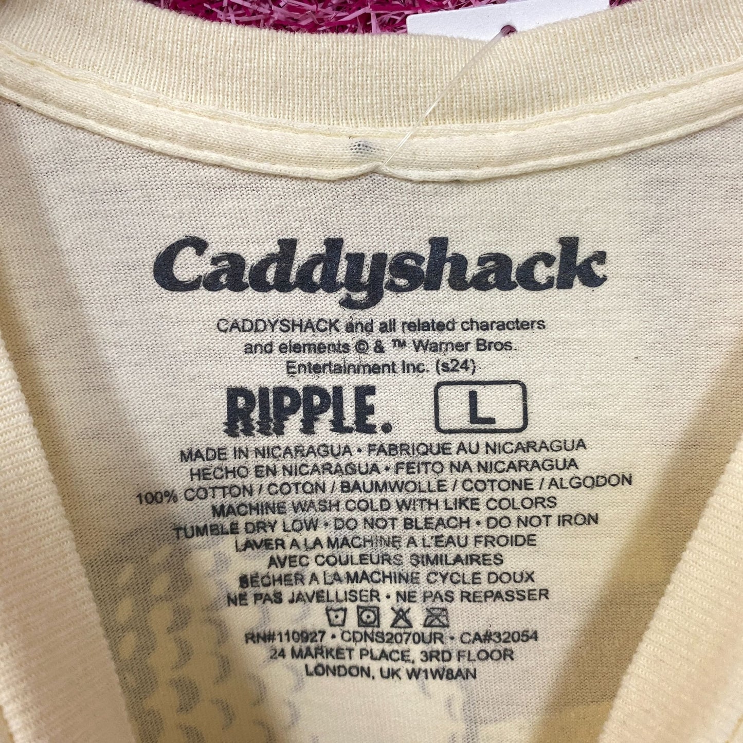 Bushwood Country Club Caddyshack Beige T-Shirt Large