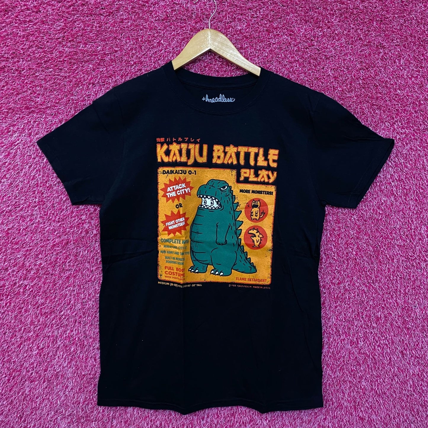 Kaiju Battle Play Godzilla costume Tshirt size medium