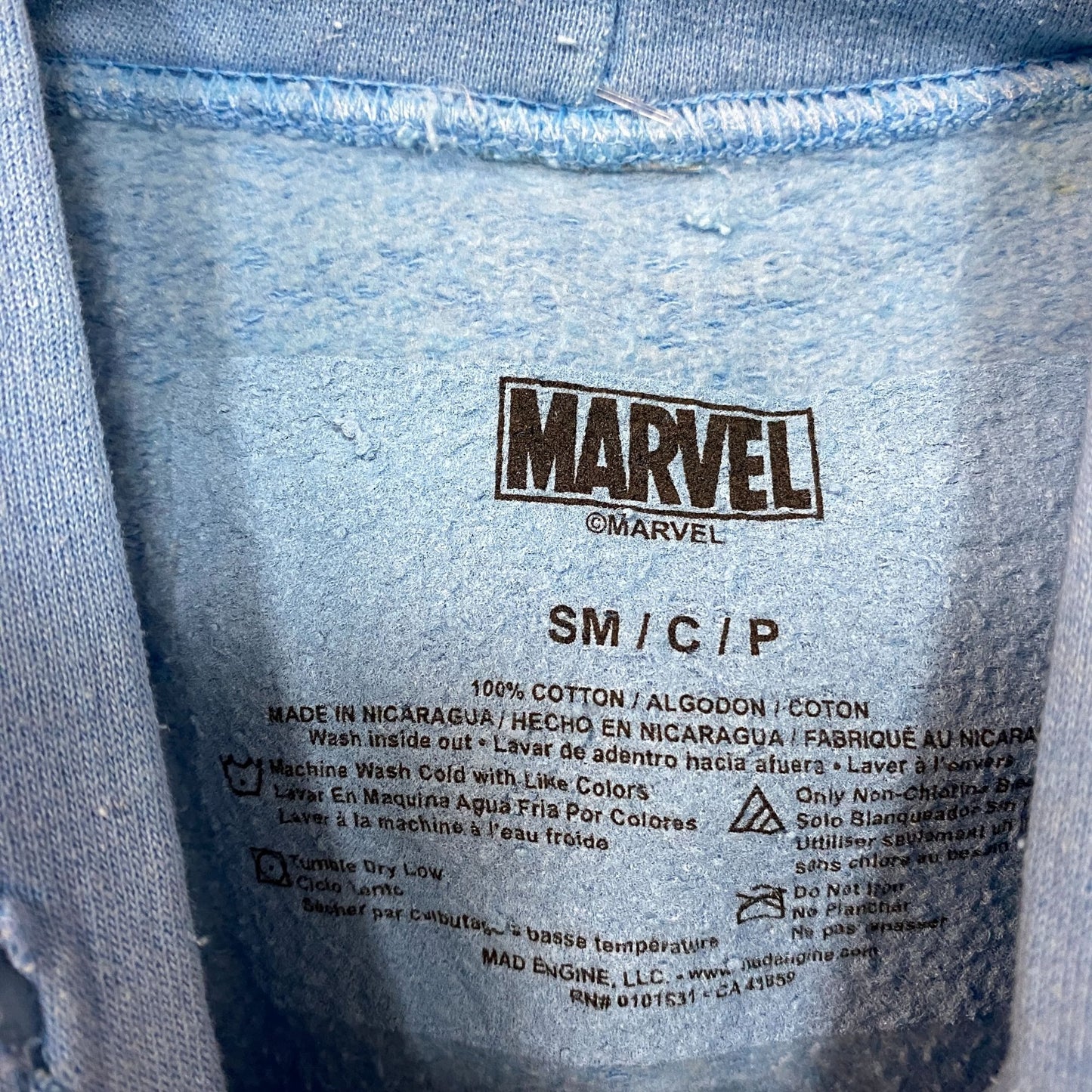 Marvel's Spiderman With Great Power flower hoodie size SM