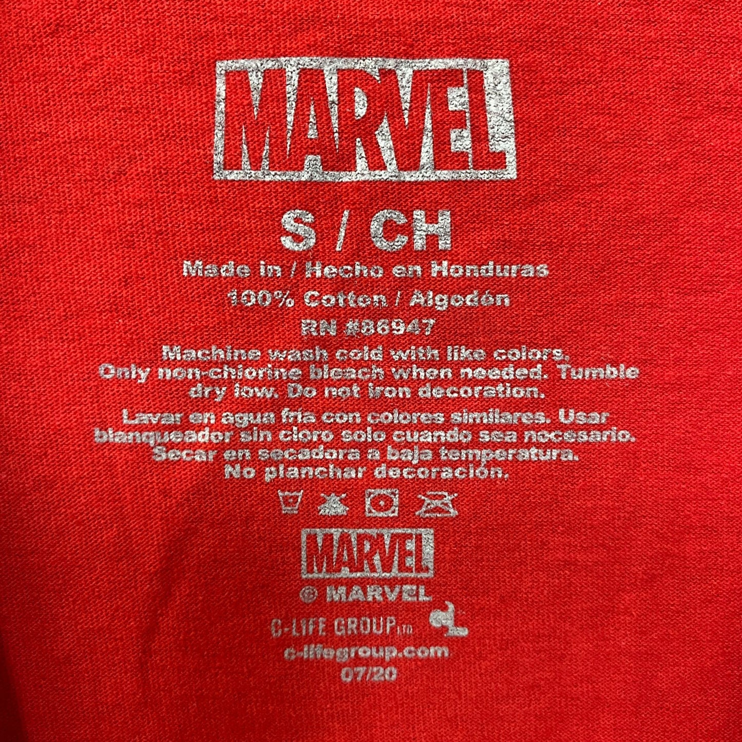 Marvel Spider-Man Amazing Face Mask T-Shirt Small