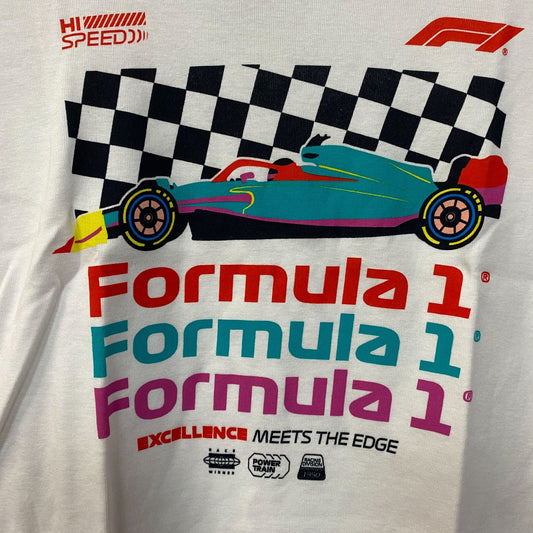 Junk Food Women's Formula 1 Finish Line Crop T-shirt Large