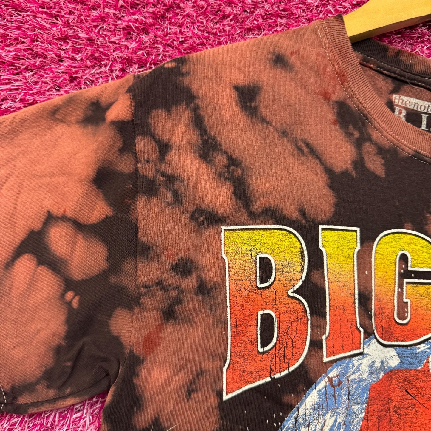 Biggie Smalls Kingpin of Planet Earth Hip Hop Bleach Dye M
