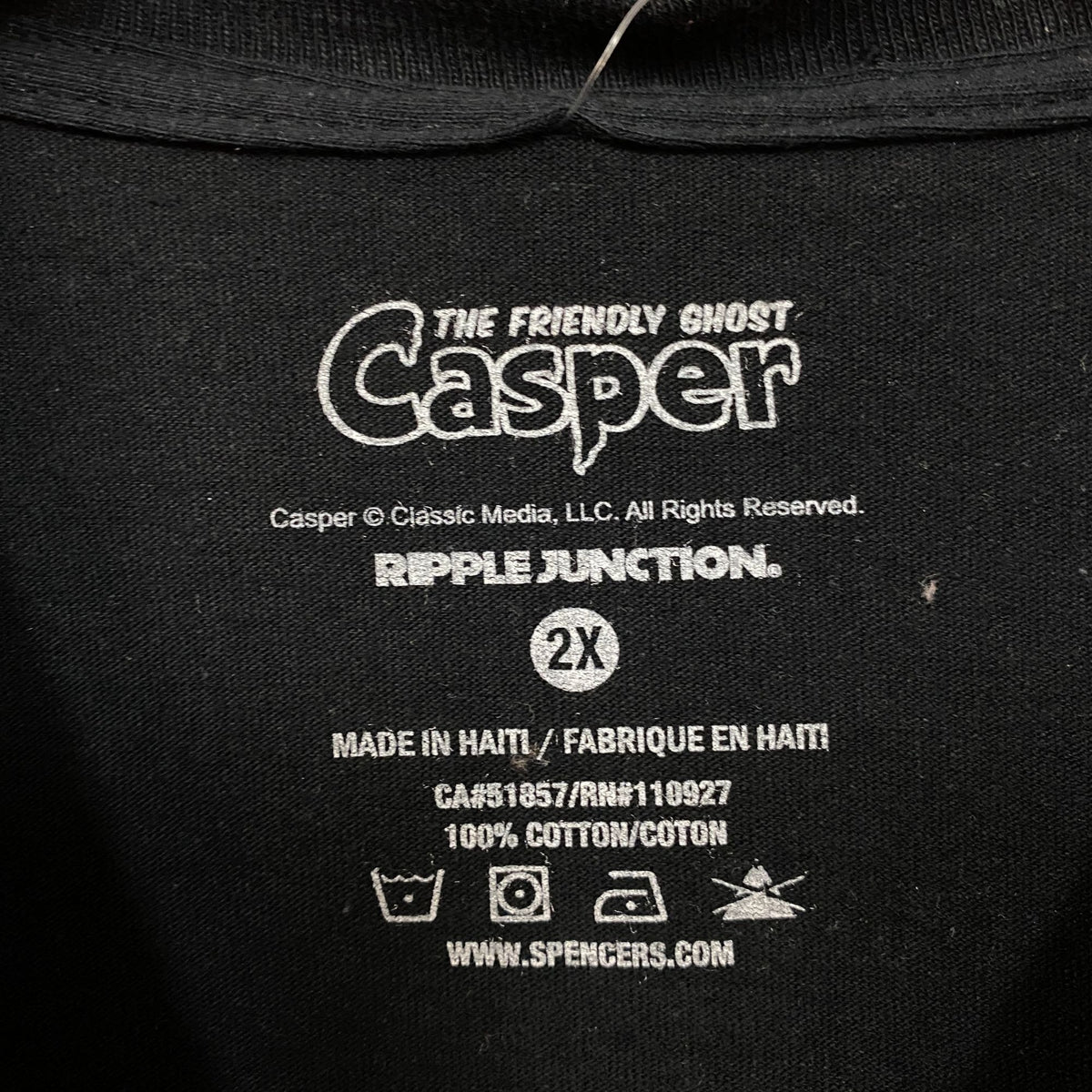 Ripple Junction Casper the Friendly Ghost Airbrush Style Stars Cartoon Tee 2XL