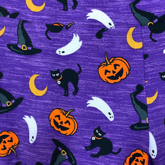 Terra & Sky Halloween-Themed Purple Leggings 3XL