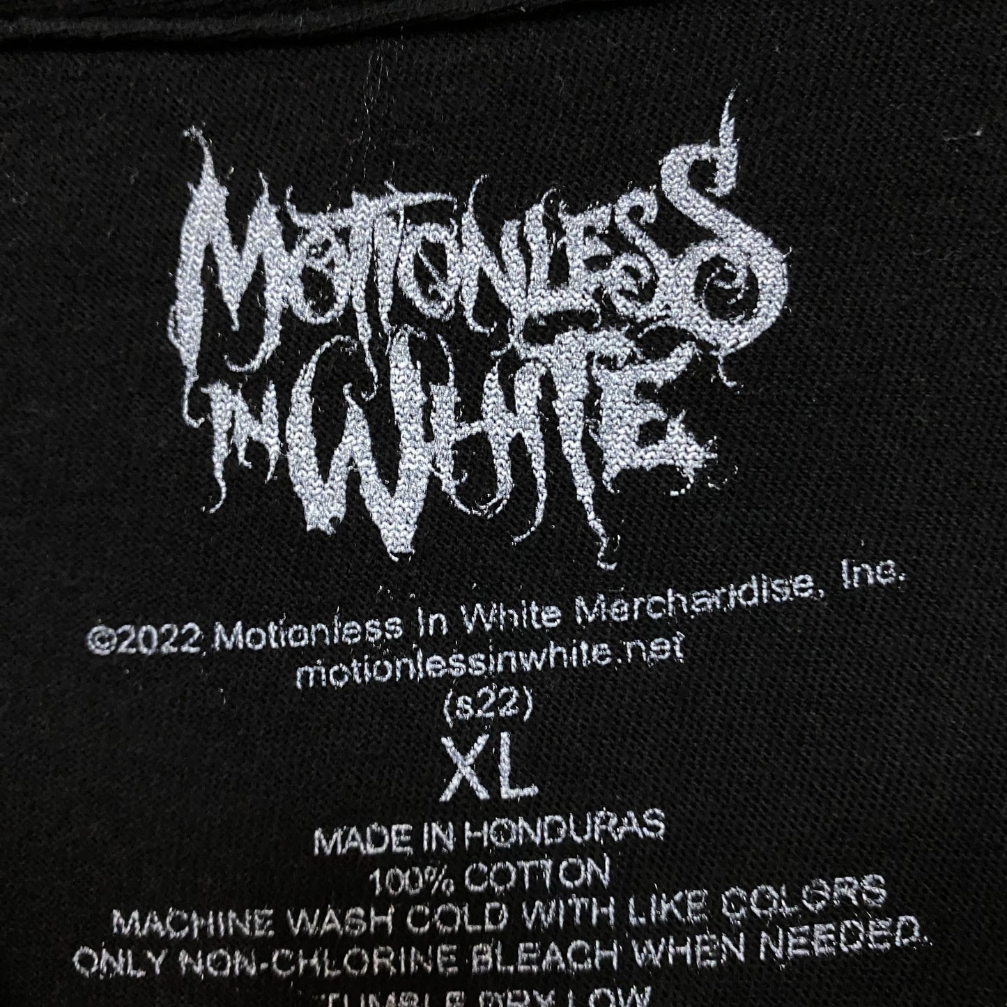 Motionless in White Watercolor Portrait T-shirt size extra large