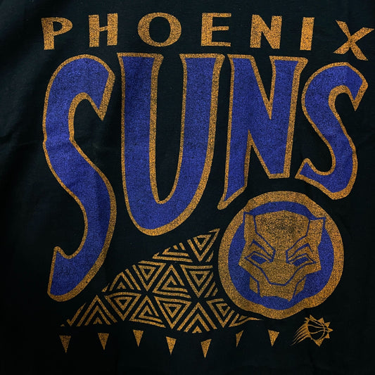 Junk Food Phoenix Suns NBA x Marvel Black Panther Wakanda Forever T-Shirt Large
