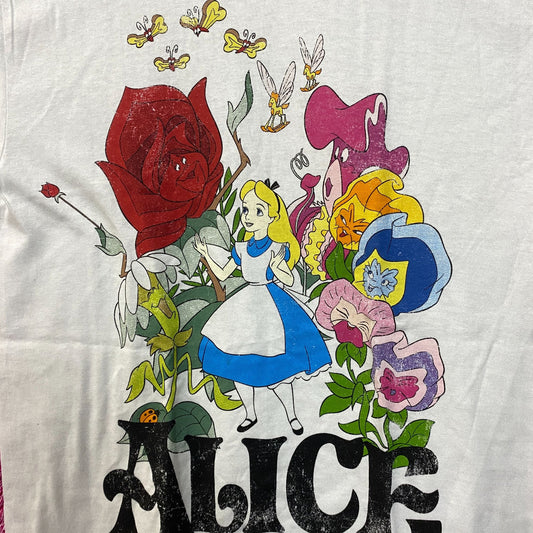 Disney Alice In Wonder Land Retro Animated Film T-Shirt Extra Small