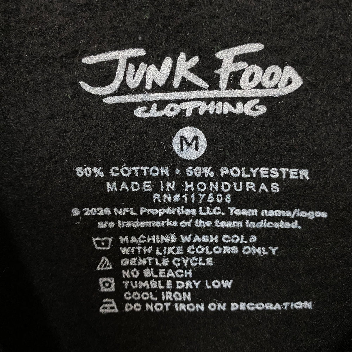 Junk Food Clothing Philadelphia Eagles Glitter Helmet Flea Market Crewneck Fleece Medium