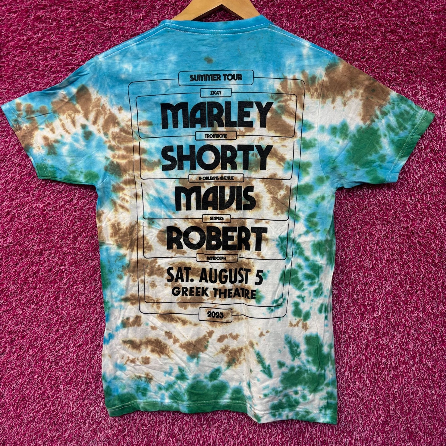 Ziggy Marley 2023 Summer Tour at the Greek Reggae Tie Dye Small
