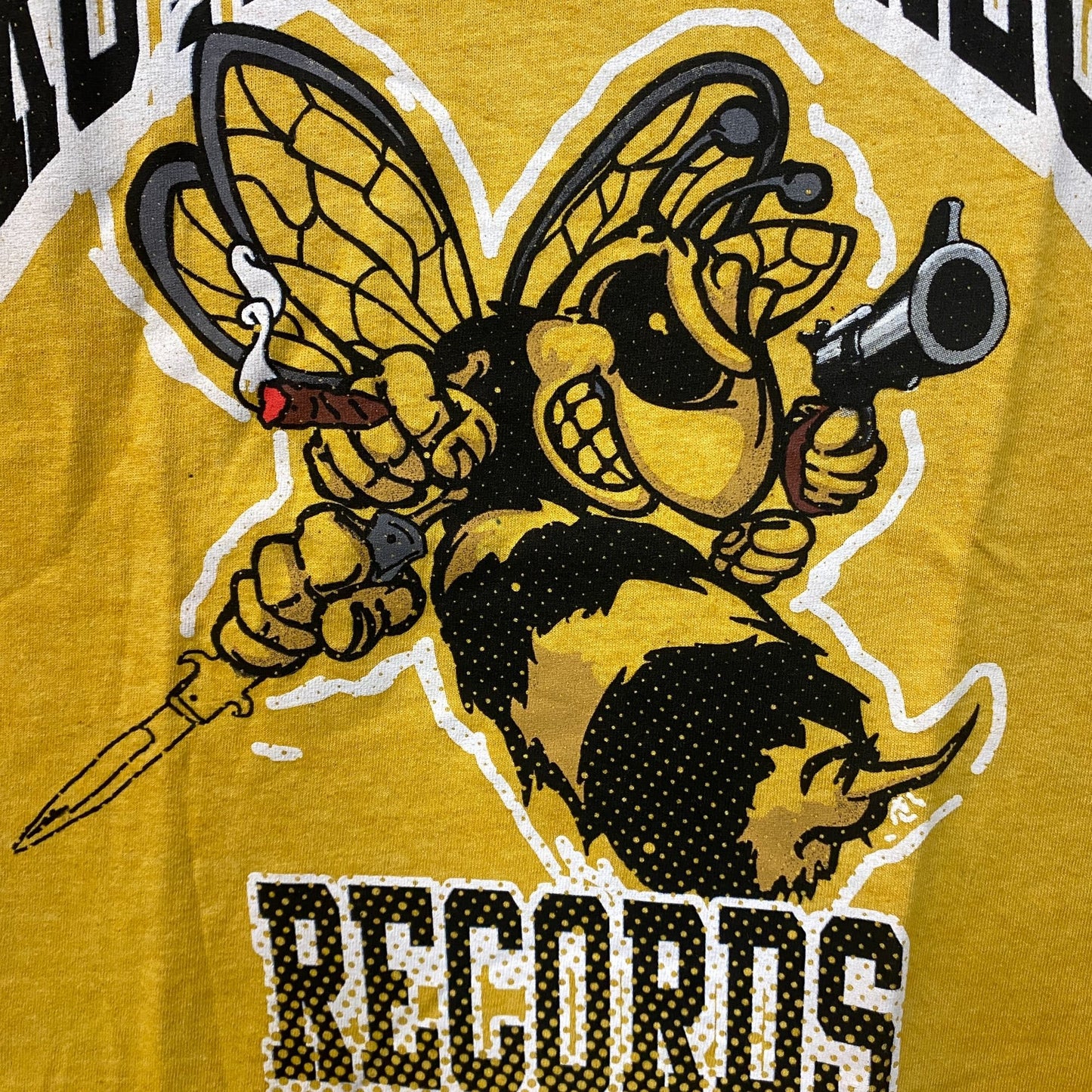 Wu-Tang Protect Ya Neck Records Yellow T-Shirt Large